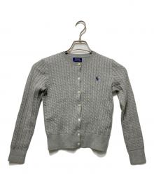 POLO RALPH LAUREN（ポロ・ラルフローレン）の古着「ケーブルニットカーディガン」｜グレー
