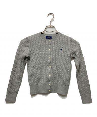 ❤️ ラルフローレン ケーブルニットカーディガン グレー M 人気 中古・古着通販】POLO RALPH LAUREN (ポロ・ラルフローレン) ケーブル