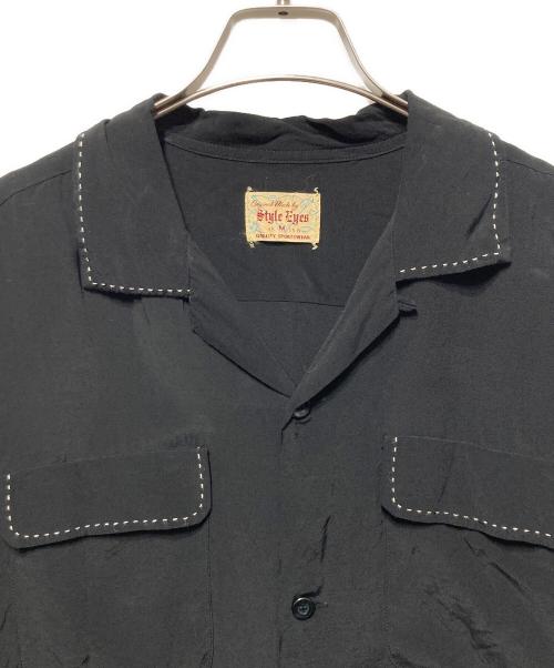 STYLE EYES（スタイルアイズ）STYLE EYES (スタイルアイズ) ボウリングシャツ ブラック サイズ:Ｍの古着・服飾アイテム