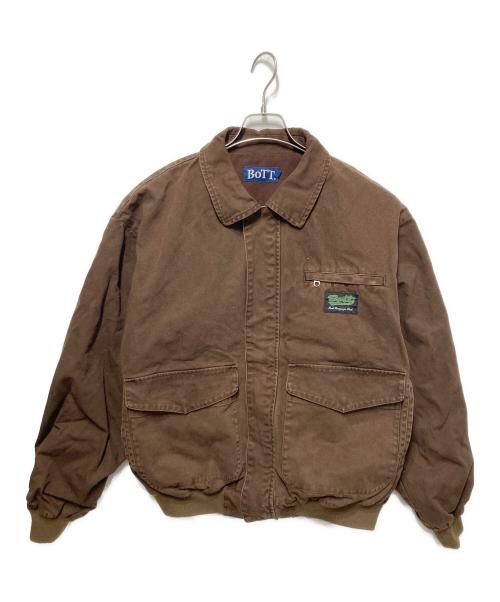 BoTT（ボット）BoTT (ボット) ジップアップジャケット ブラウン サイズ:Lの古着・服飾アイテム