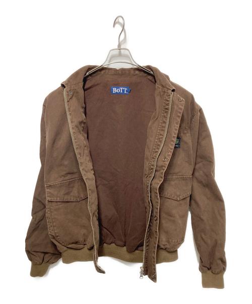 BoTT（ボット）BoTT (ボット) ジップアップジャケット ブラウン サイズ:Lの古着・服飾アイテム