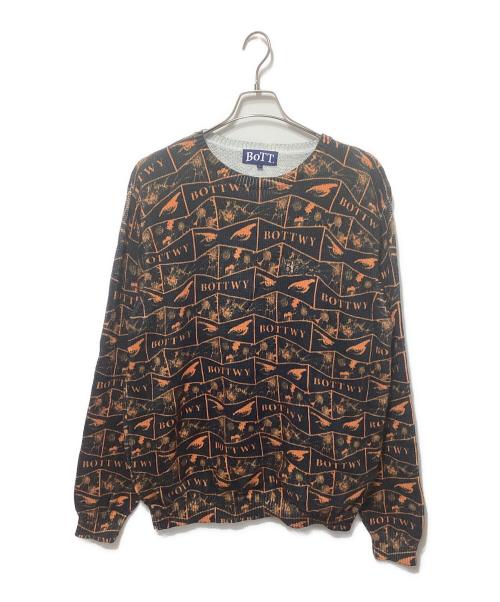 BoTT（ボット）BoTT (ボット) VERDY (ヴェルディ) VERDY Wasted Youth ブラック×オレンジ サイズ:Lの古着・服飾アイテム