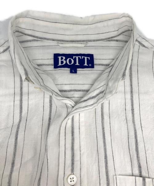BoTT（ボット）BoTT (ボット) コットンリネンシャツ ホワイト サイズ:Lの古着・服飾アイテム