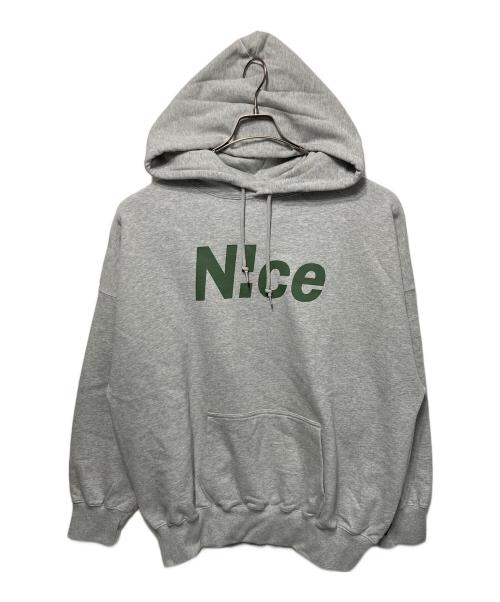 NICE（ナイス）NICE (ナイス) プリントパーカー グレー サイズ:XLの古着・服飾アイテム