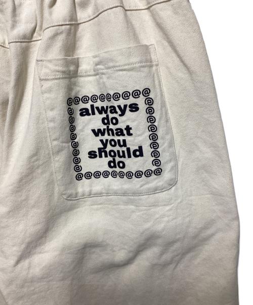 always do what you should do（オールウェイズ ドゥ ワット ユー シュッド ドゥ）always do what you should do (オールウェイズ ドゥ ワット ユー シュッド ドゥ) イージーパンツ ベージュ サイズ:Ｌの古着・服飾アイテム