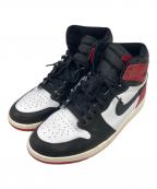 NIKEナイキ）の古着「ハイカットスニーカー」｜ブラック×レッド