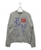 hystericsヒステリックス）の古着「THE SHOCKING刺繍 スウェット」｜グレー