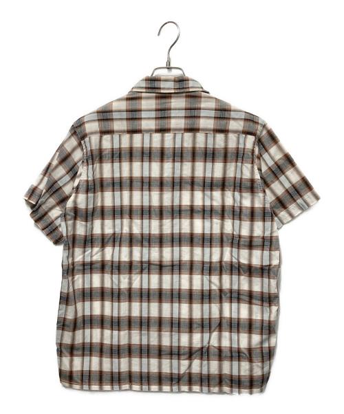 TOWN CRAFT（タウンクラフト）TOWN CRAFT (タウンクラフト) チェックS/Sシャツ ブラウン サイズ:Ｍの古着・服飾アイテム