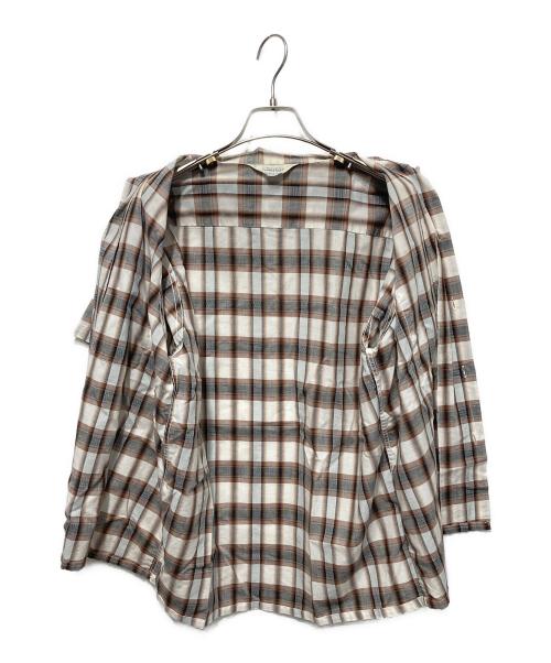 TOWN CRAFT（タウンクラフト）TOWN CRAFT (タウンクラフト) チェックS/Sシャツ ブラウン サイズ:Ｍの古着・服飾アイテム