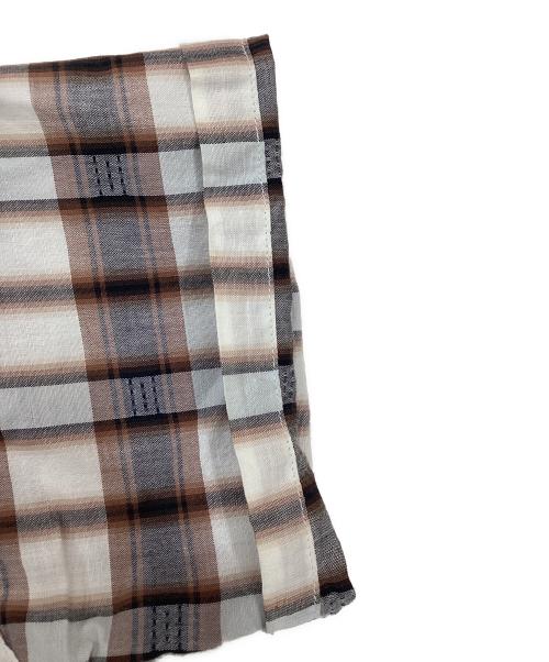 TOWN CRAFT（タウンクラフト）TOWN CRAFT (タウンクラフト) チェックS/Sシャツ ブラウン サイズ:Ｍの古着・服飾アイテム