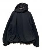 Dinoworksディノワークス）の古着「egg hoodie」｜ブラック