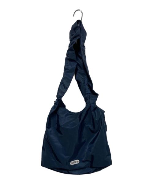OUTDOOR（アウトドア）OUTDOOR (アウトドア) MUVEIL (ミュベール) シャーリングリボンバッグ ネイビーの古着・服飾アイテム