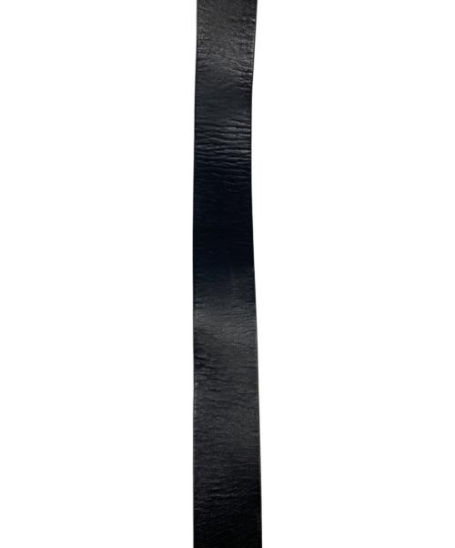 GUCCI（グッチ）GUCCI (グッチ) インターロッキングGレザーベルト ブラックの古着・服飾アイテム