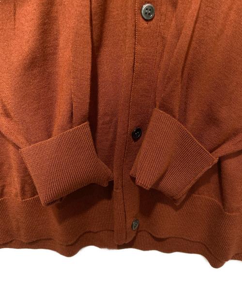 Graphpaper（グラフペーパー）Graphpaper (グラフペーパー) High Gauge Knit Cardigan オレンジ サイズ:1の古着・服飾アイテム