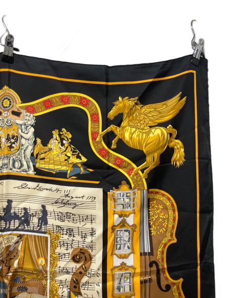 HERMES（エルメス）HERMES (エルメス) シルクスカーフ ブラックの古着・服飾アイテム