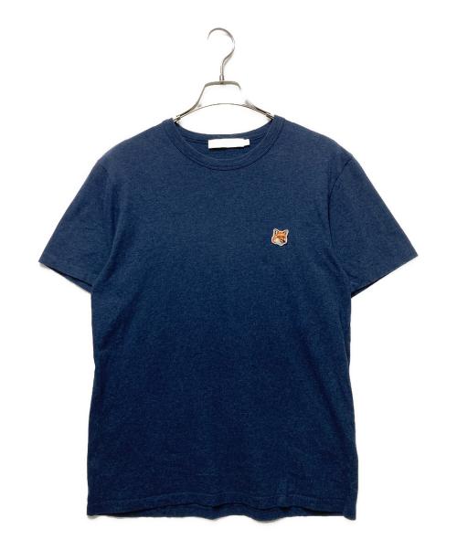 maison kitsune（メゾンキツネ）maison kitsune (メゾンキツネ) ワンポイントTシャツ ネイビー サイズ:Ｓの古着・服飾アイテム