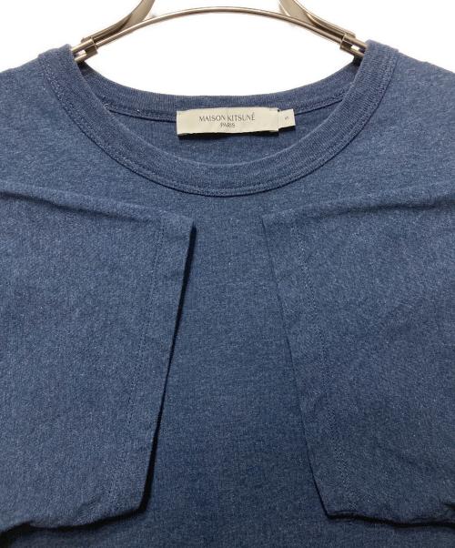 maison kitsune（メゾンキツネ）maison kitsune (メゾンキツネ) ワンポイントTシャツ ネイビー サイズ:Ｓの古着・服飾アイテム