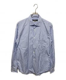 COMME des GARCONS HOMME DEUX（コムデギャルソン オム ドゥ）の古着「ストライプシャツ」｜ブルー