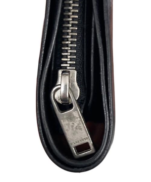 JIL SANDER（ジルサンダー）JIL SANDER (ジルサンダー) ベジタブルタンニンレザポケットウォレット ブラックの古着・服飾アイテム