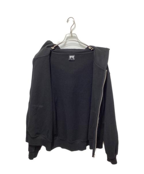 REVENGE（リベンジ）REVENGE (リベンジ) ジップパーカー ブラック サイズ:Ｌの古着・服飾アイテム