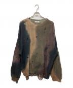 TTT MSWティー）の古着「グラデーショングランジニット」｜ブラウン