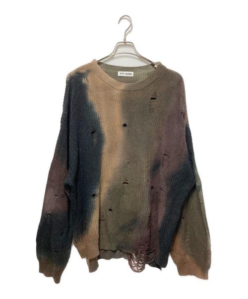 TTT MSW（ティー）TTT MSW (ティー) グラデーショングランジニット ブラウン サイズ:freeの古着・服飾アイテム