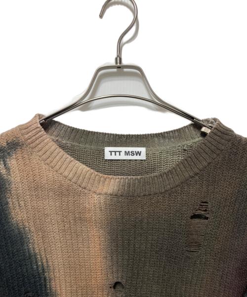 TTT MSW（ティー）TTT MSW (ティー) グラデーショングランジニット ブラウン サイズ:freeの古着・服飾アイテム