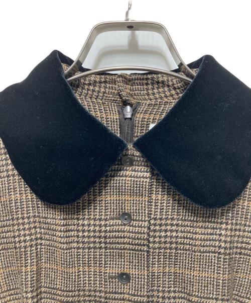 foufou（フーフー）foufou (フーフー) グレンチェックワンピース ブラウン サイズ:１の古着・服飾アイテム