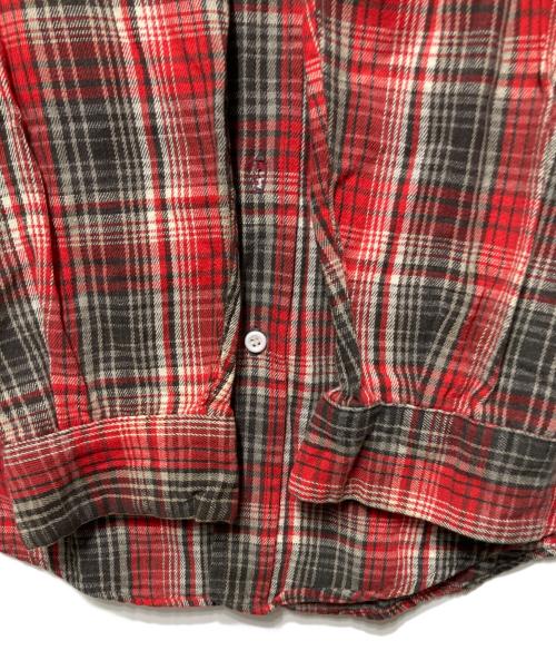 King Kole（キングコール）King Kole (キングコール) 60’S コットンネルシャツ レッド サイズ:不明の古着・服飾アイテム