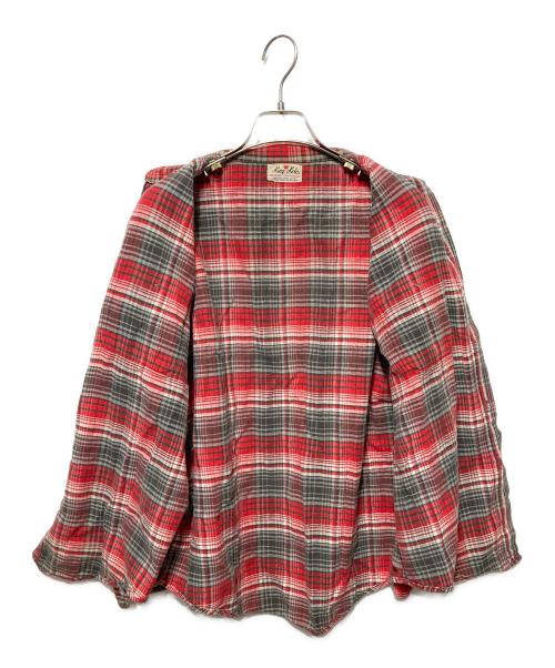 King Kole（キングコール）King Kole (キングコール) 60’S コットンネルシャツ レッド サイズ:不明の古着・服飾アイテム