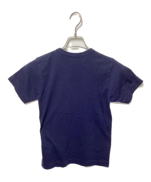 PLAY COMME des GARCONS（プレイコムデギャルソン）PLAY COMME des GARCONS (プレイコムデギャルソン) ダブル・ハートワッペン・Tシャツ ネイビー サイズ:Ｓの古着・服飾アイテム
