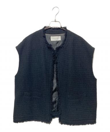 中古・古着通販】na.e (ナエ) Novel Tweed Vest ブラック サイズ