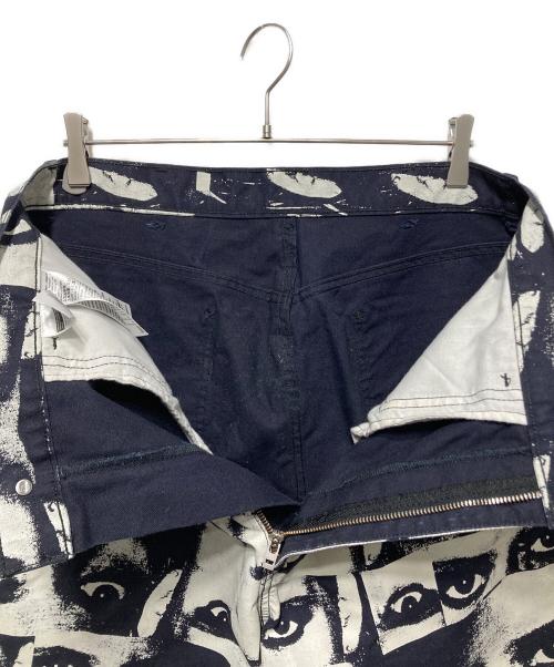 LEVI'S（リーバイス）LEVI'S (リーバイス) Roemello Ugale Cropped Carpenter Pants ホワイト×ブラック サイズ:34×29の古着・服飾アイテム