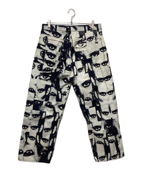 LEVI'S（リーバイス）LEVI'S (リーバイス) Roemello Ugale Cropped Carpenter Pants ホワイト×ブラック サイズ:34×29の古着・服飾アイテム