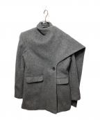 TEECHIティーチ）の古着「ウールミックスシャギーコート」｜グレー