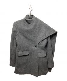 TEECHI（ティーチ）の古着「ウールミックスシャギーコート」｜グレー