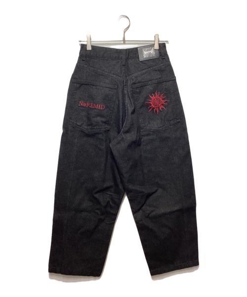Noremid（ノーリミッド）Noremid (ノーリミッド) ワイドデニムパンツ ブラック サイズ:Sの古着・服飾アイテム