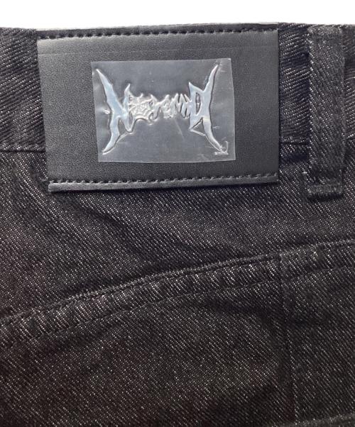 Noremid（ノーリミッド）Noremid (ノーリミッド) ワイドデニムパンツ ブラック サイズ:Sの古着・服飾アイテム