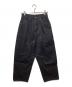 Noremid（ノーリミッド）の古着「ワイドデニムパンツ」｜ブラック