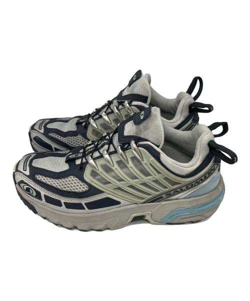 SALOMON（サロモン）SALOMON (サロモン) ローカットスニーカー グレー×ブルー サイズ:23.5の古着・服飾アイテム