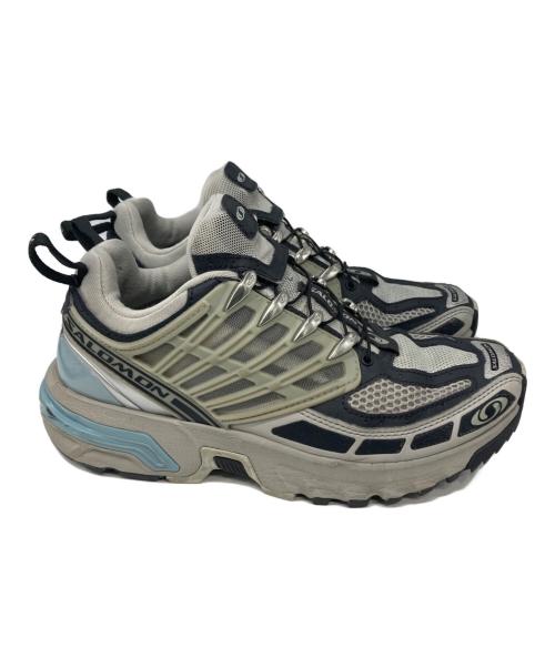 SALOMON（サロモン）SALOMON (サロモン) ローカットスニーカー グレー×ブルー サイズ:23.5の古着・服飾アイテム