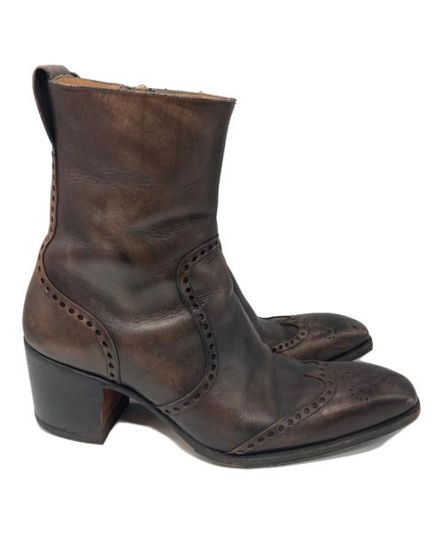 Yves Saint Laurent（イヴサンローラン）Yves Saint Laurent (イヴサンローラン) ヒールブーツ ブラウン サイズ:40の古着・服飾アイテム