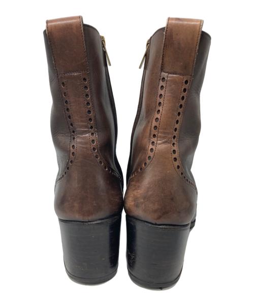 Yves Saint Laurent（イヴサンローラン）Yves Saint Laurent (イヴサンローラン) ヒールブーツ ブラウン サイズ:40の古着・服飾アイテム