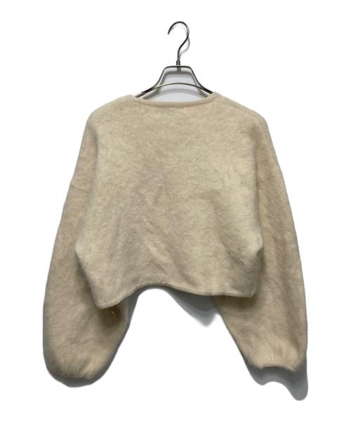 Curensology（カレンソロジー）Curensology (カレンソロジー) ラピーヌダブルニットカーディガン ベージュ サイズ:freeの古着・服飾アイテム