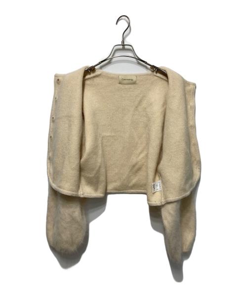 Curensology（カレンソロジー）Curensology (カレンソロジー) ラピーヌダブルニットカーディガン ベージュ サイズ:freeの古着・服飾アイテム