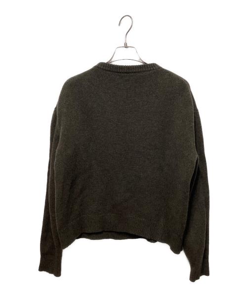 maison kitsune（メゾンキツネ）maison kitsune (メゾンキツネ) ニット カーキ サイズ:Ｍの古着・服飾アイテム