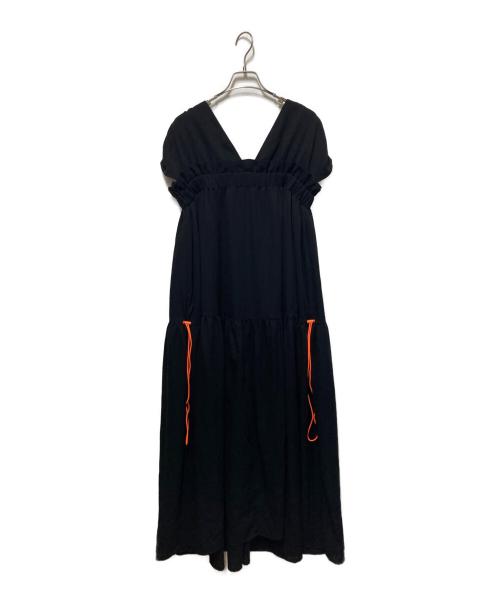 SR（シアー）SR (シアー) ティアードワンピース ブラック サイズ:1の古着・服飾アイテム