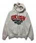 stussy（ステューシー）の古着「WORLD WIDEパーカー」｜グレー