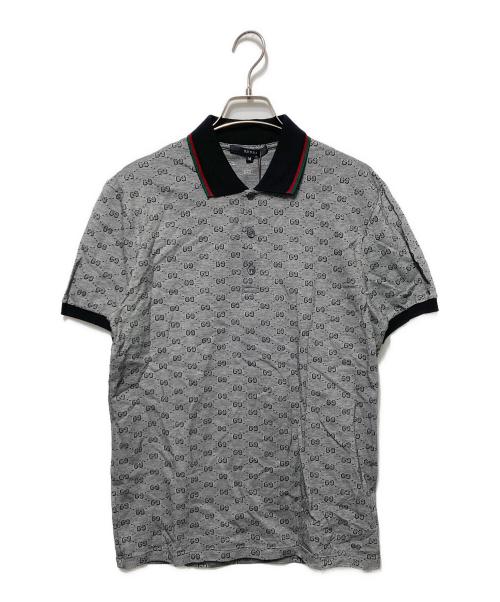 GUCCI（グッチ）GUCCI (グッチ) ポロシャツ グレー サイズ:M 未使用品の古着・服飾アイテム