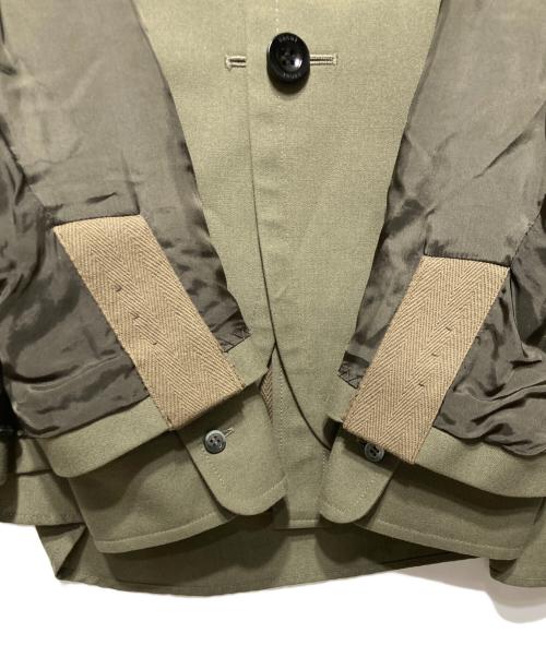 sacai（サカイ）sacai (サカイ) Suiting Jacket カーキ サイズ:2の古着・服飾アイテム